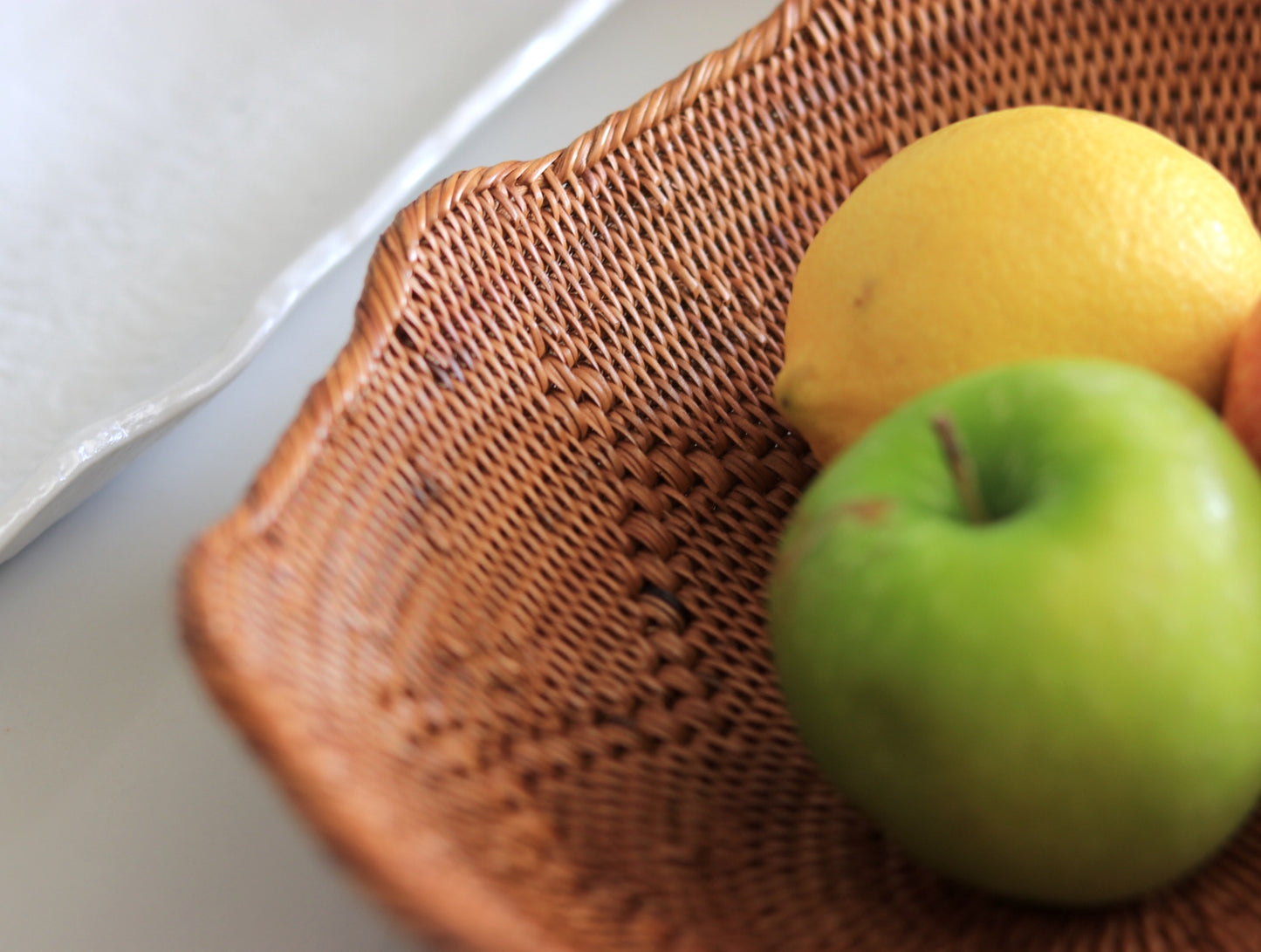 Hand Woven Atta Basket ~ Made in Bali ~ Beautiful Oval Wave Design