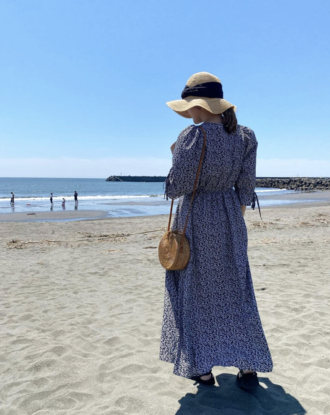 Hand Woven Atta Round Strap Bag ~ Made in Bali ~