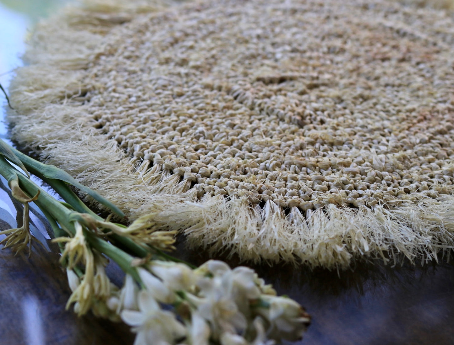 Palm Raffia Frindged Placemat