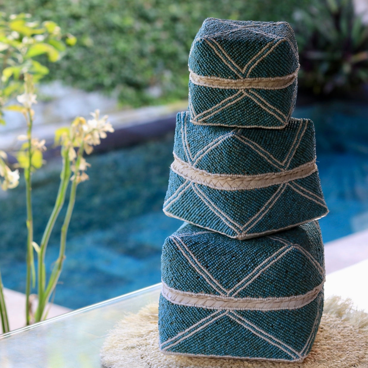 Handmade Beads Boxes ~made in Bali by artisans~