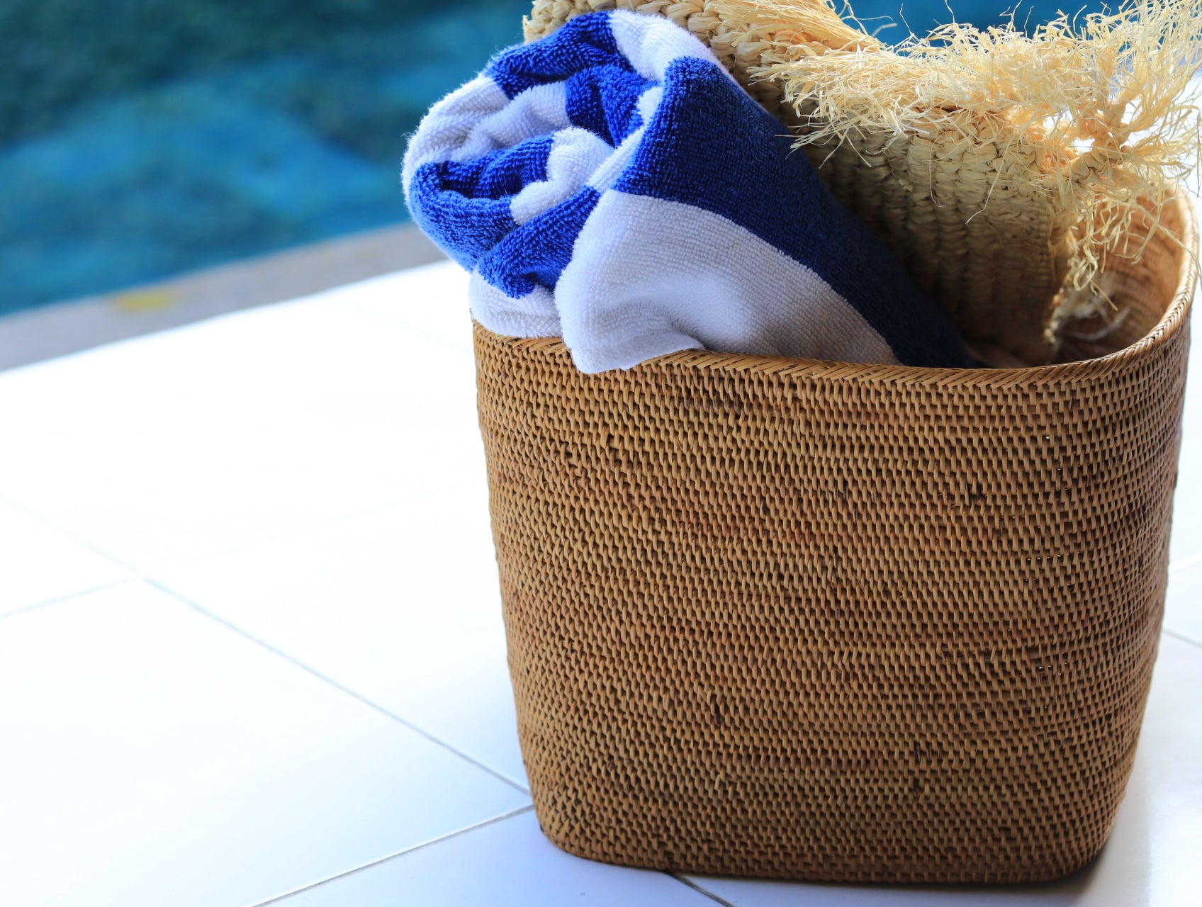 Hand Woven Atta Round Trey ~ Made in Bali ~ Bali Home Decor by artisan