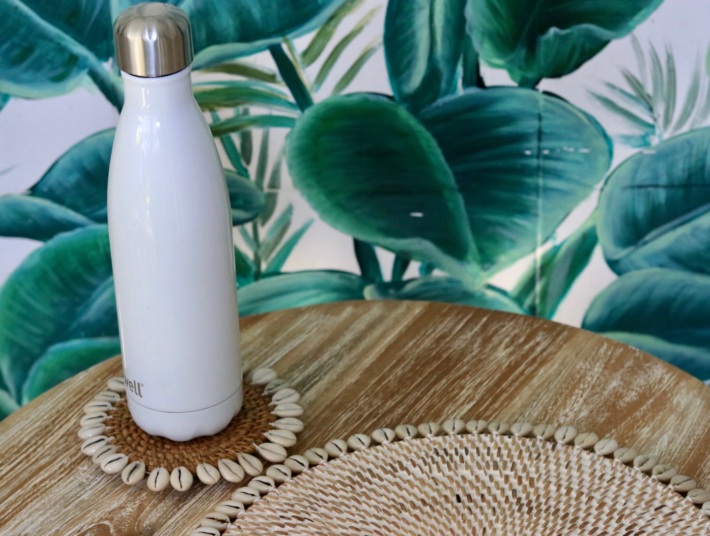 rattan shell coaster Bali home decor