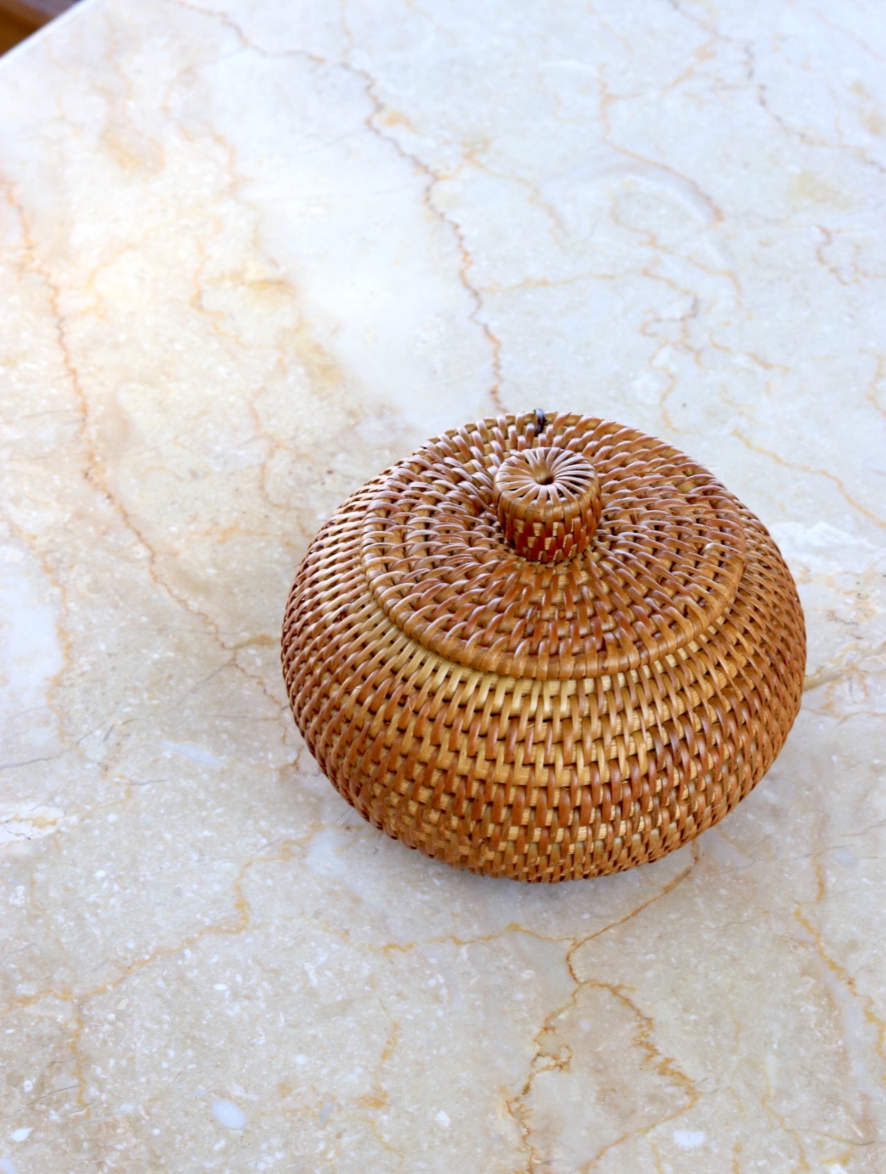 Bali Handwoven Atta Trinket Box with Lid ~ Made in Bali ~